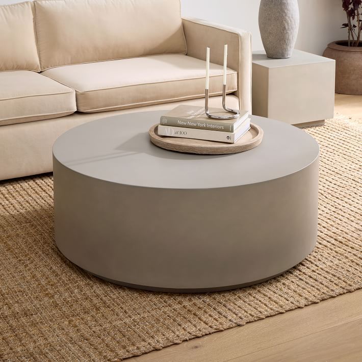 Volume Concrete Round Coffee Table (44")