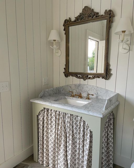 bathroom Sink skirt
