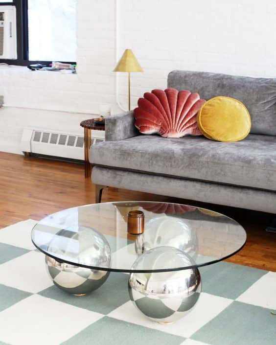 glass coffee table