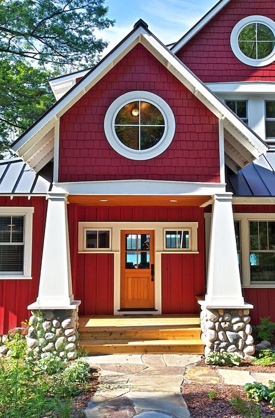 red home exterior paint