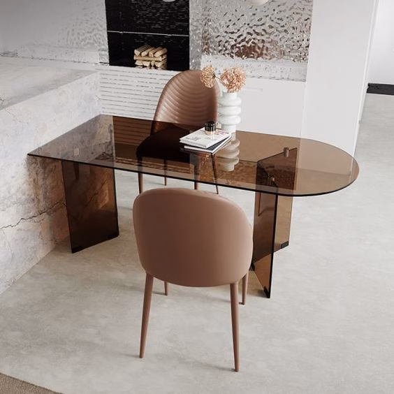 glass dining table