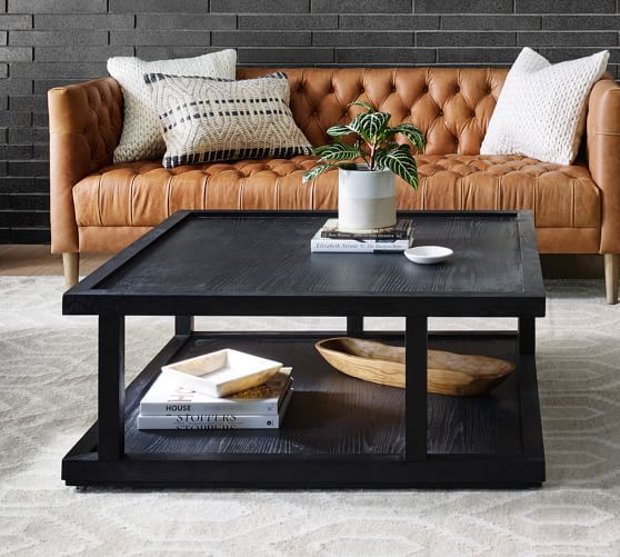 black coffee table 