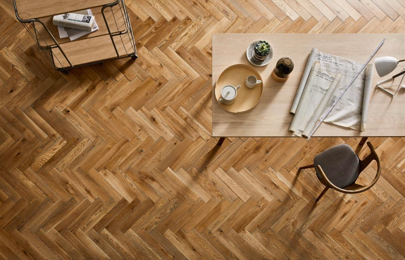 Herringbone wood flooring: A fun DIY project?
