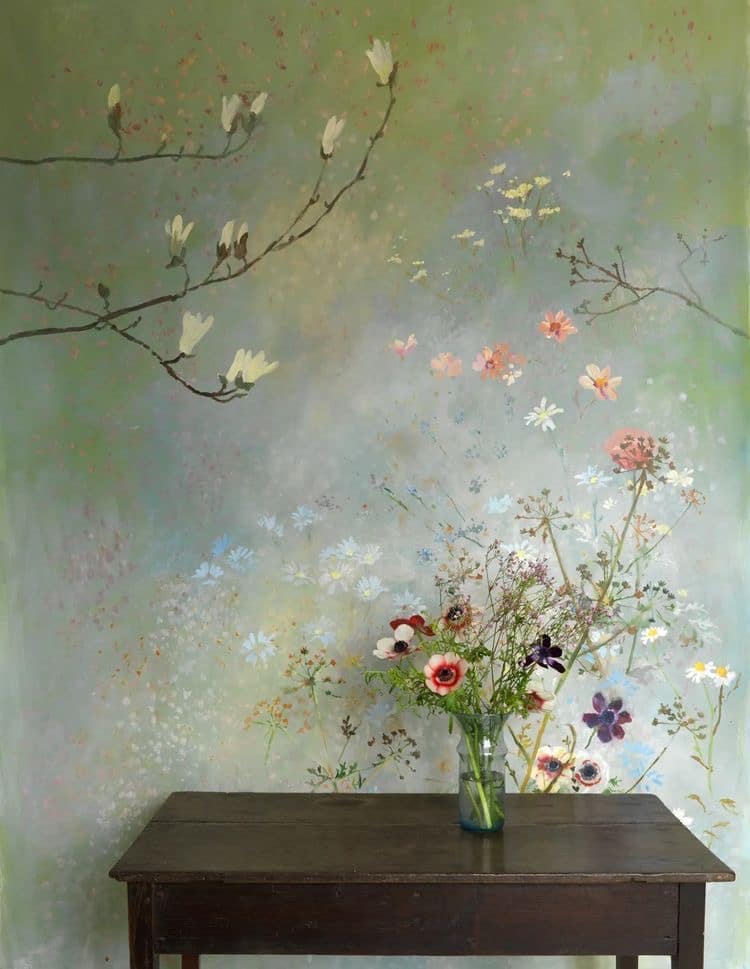 botanical prints wallpaper