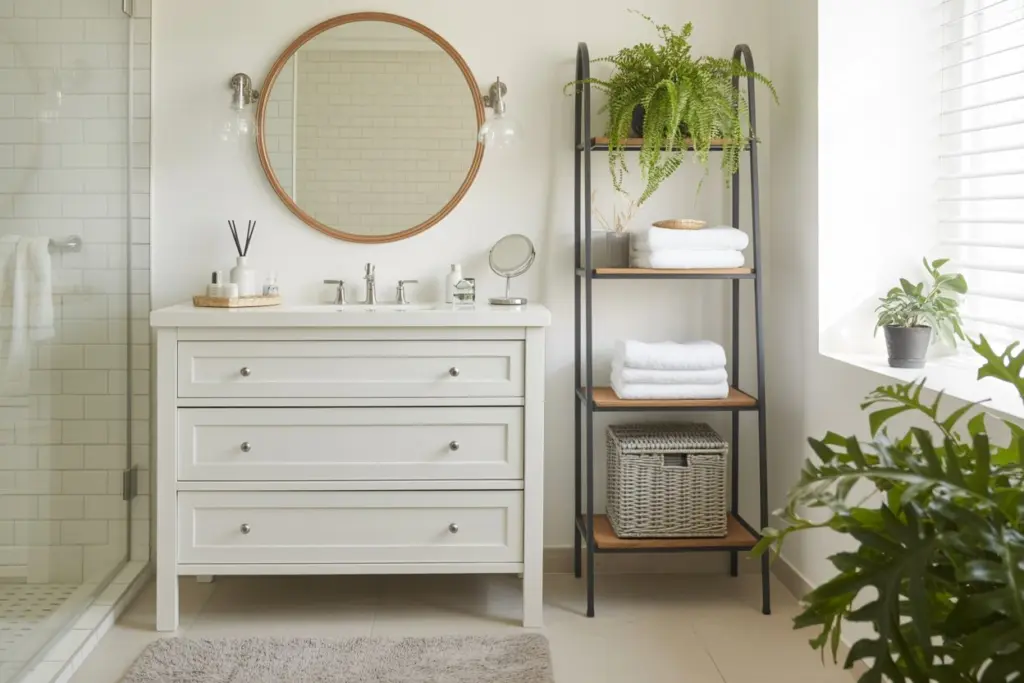 Freestanding shelving unit