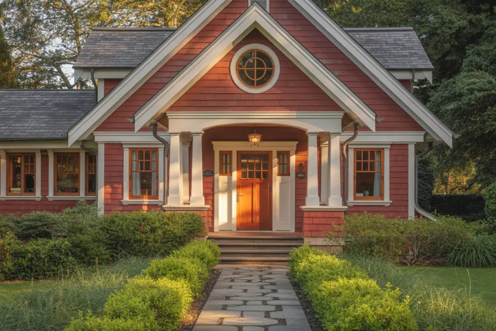 red home exterior paint