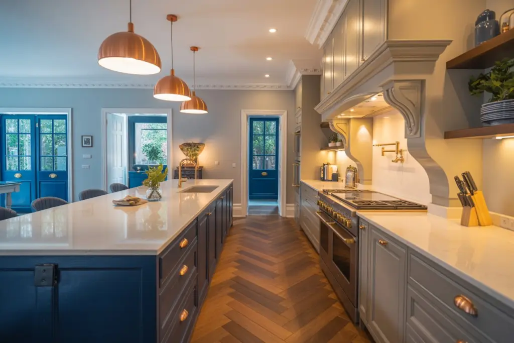 The Beauty of Herringbone Wood Flooring: Everything You Need to Know 2 Herringbone Wood Flooring kitchen