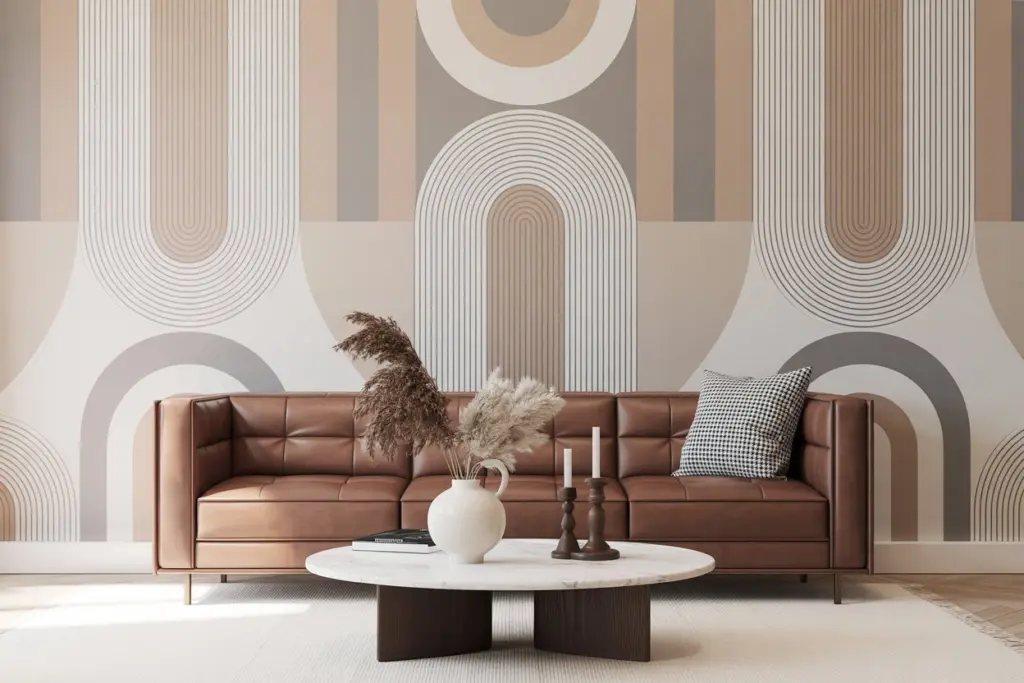 geometric shapes wall design