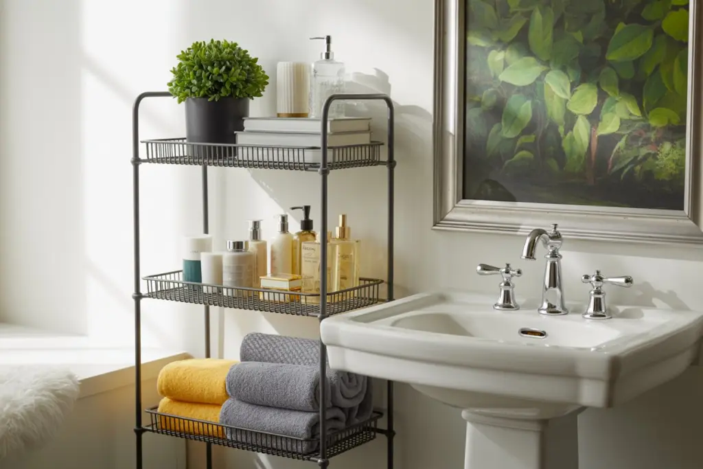 Tri-Tier Metal Storage