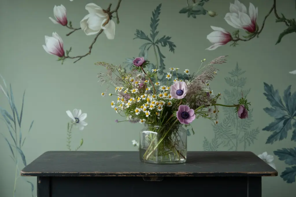 botanical prints wallpaper