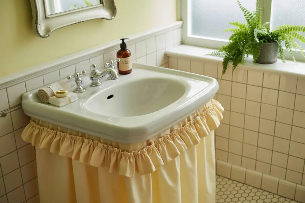 bathroom Sink skirt