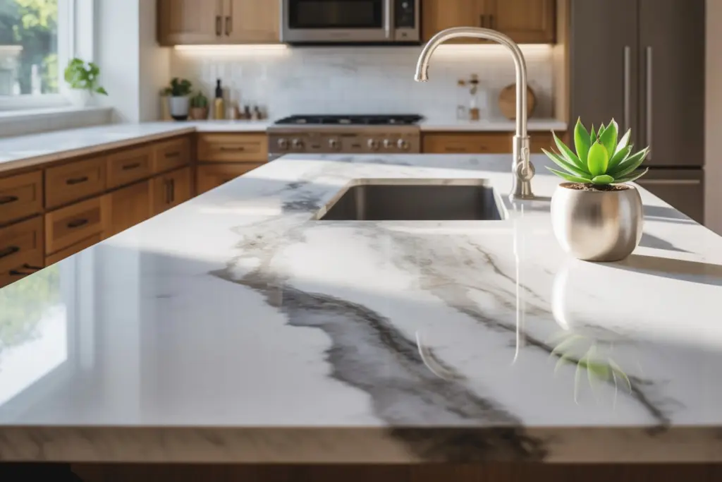 Kitchen countertop: how to think it perfectly? 10 quartz kitchen countertop