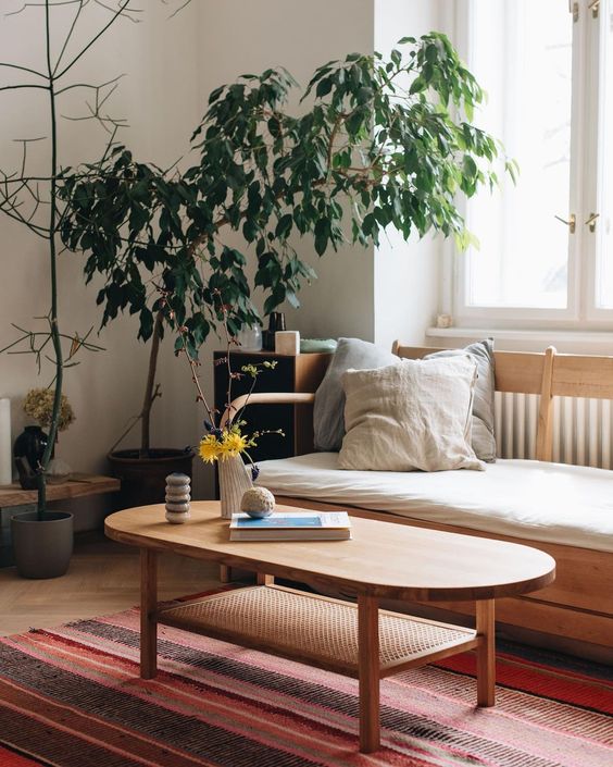 Wooden coffee table