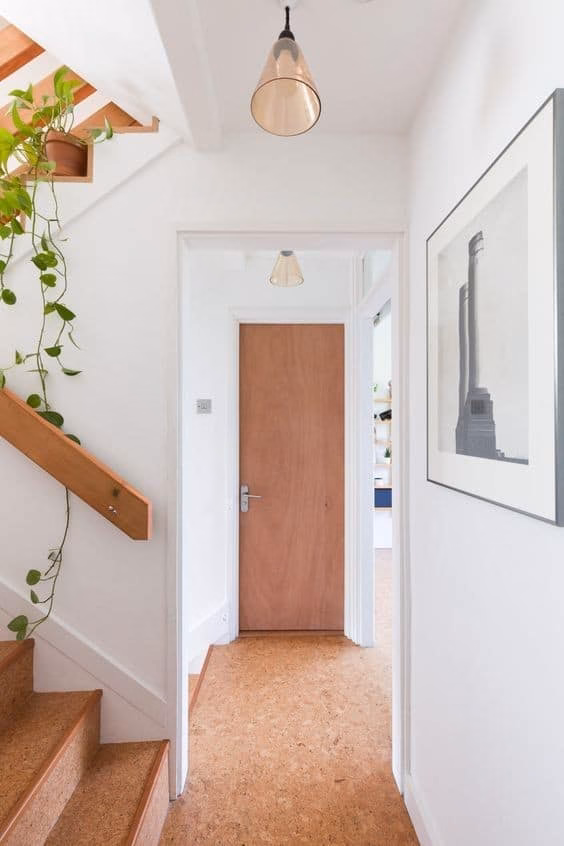 A cork floor