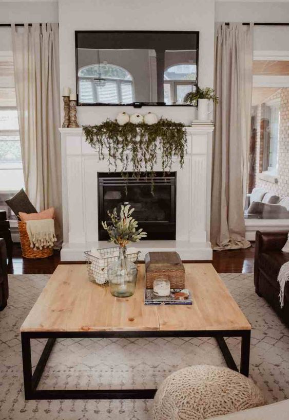 industrial coffee table decor