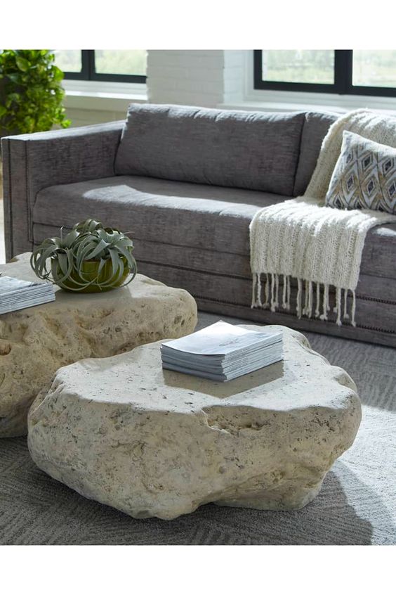 Stone coffee table