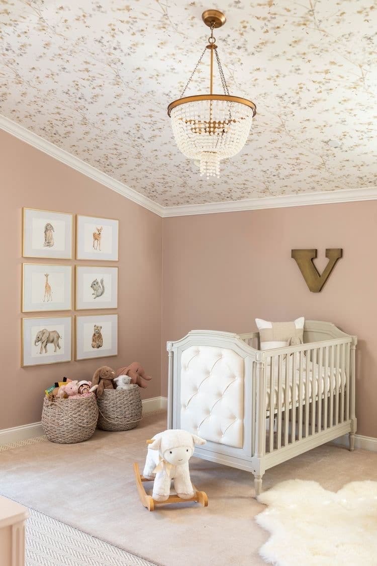ceiling wallpaper baby room