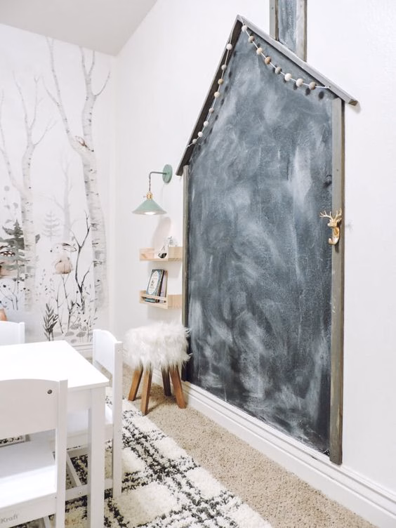 chalkboard kids room