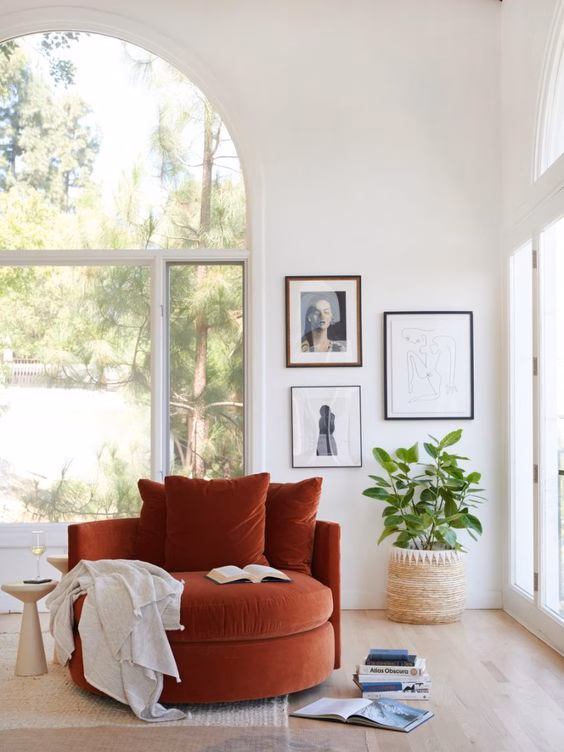Modern style reading nook