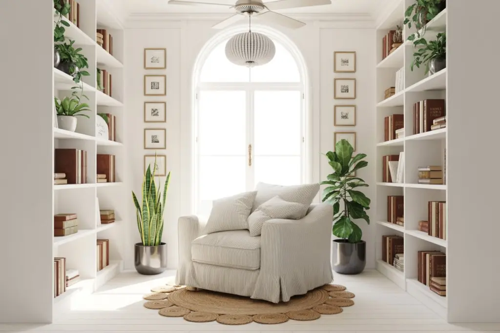 a quiet spot for reading area