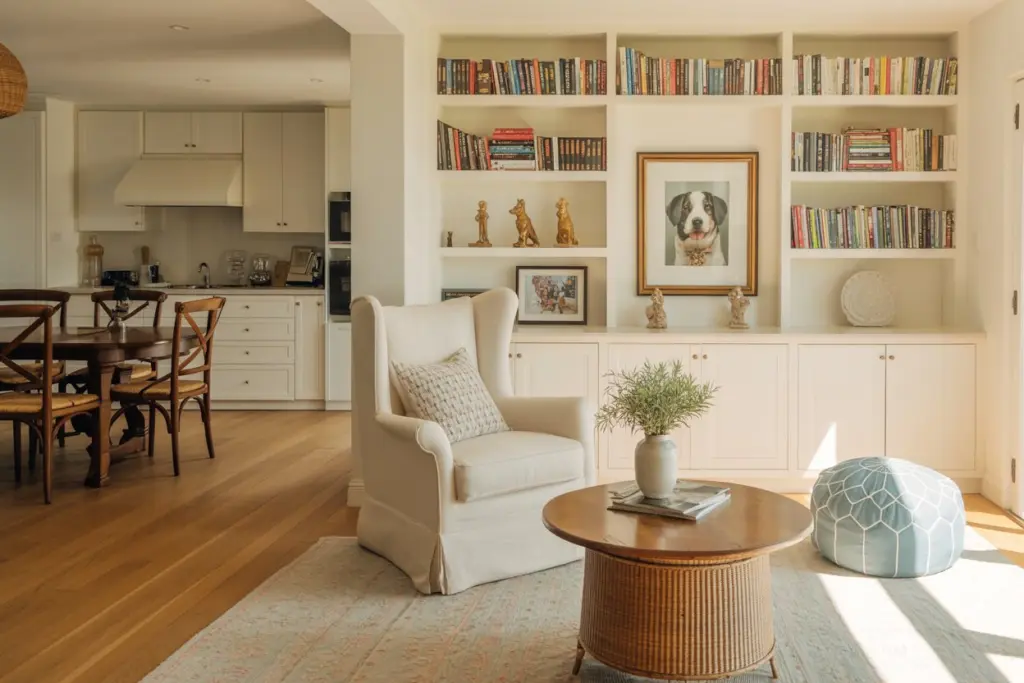kitchen reading nook