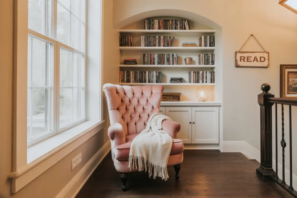 reading nook in hallway