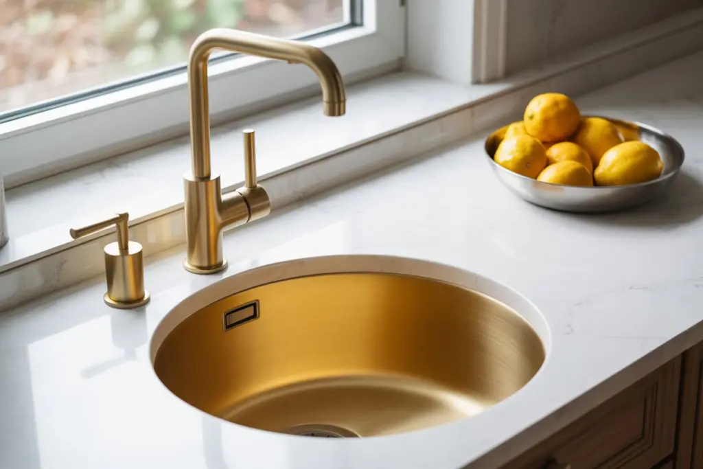 Round kitchen sink
