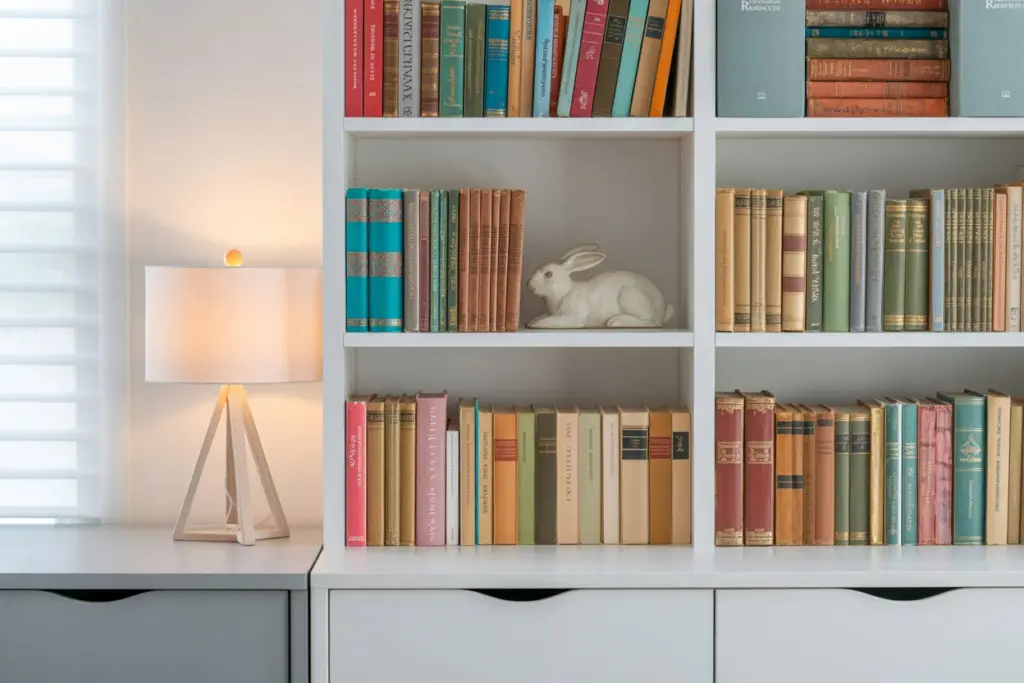 built-in bookshelf 
