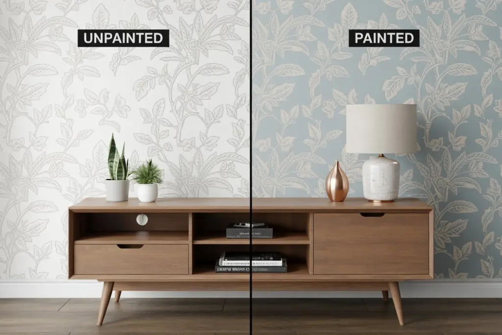 Floral Paintable Wallpaper