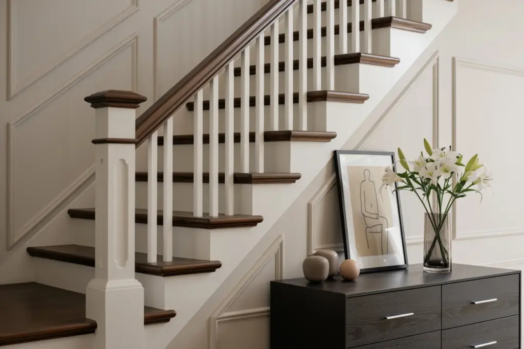 The new Craftsman style staircase
