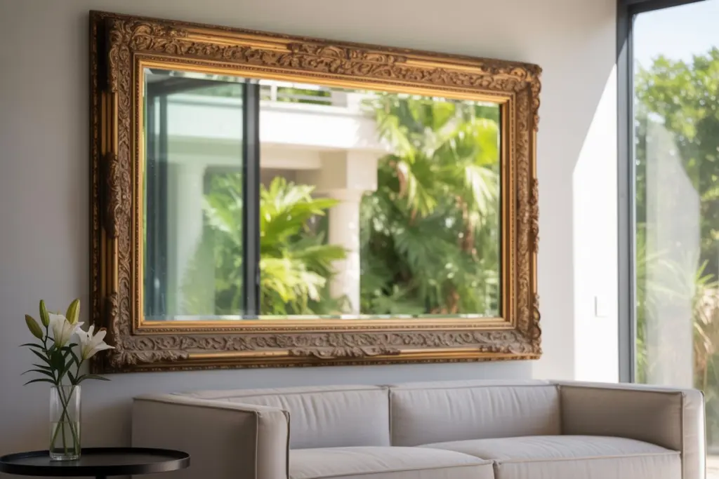 Oversized mirrors or artwork 