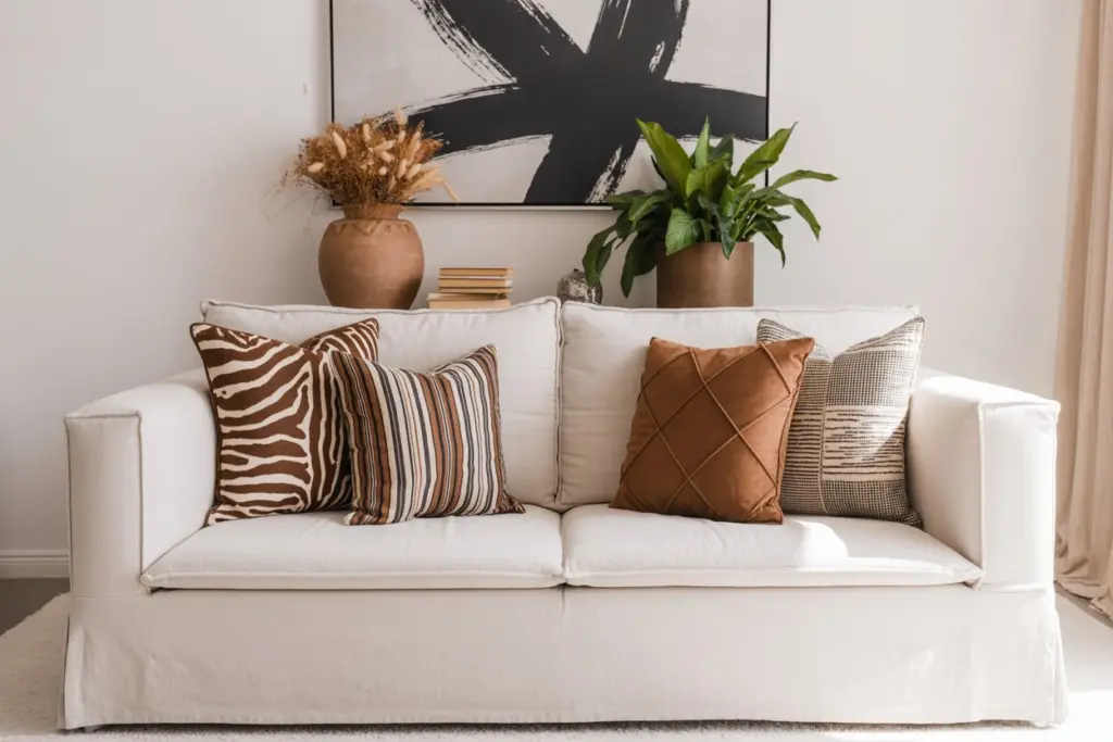 How to Use Pillows and Cushions in Your Home Decor 6 Mix and Match Patterns in cushions