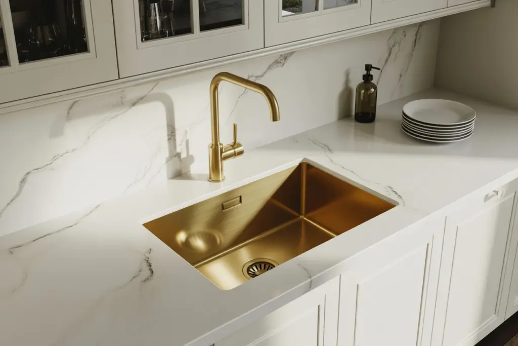 Rectangular kitchen sink