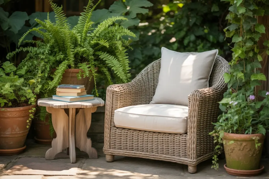 outdoor reading nook