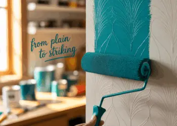 From Plain to Striking: How to Paint Your Paintable Wallpaper