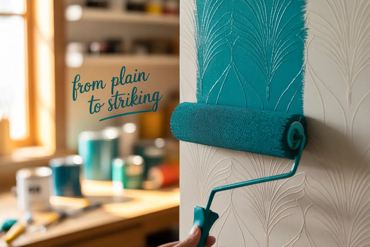 From Plain to Striking: How to Paint Your Paintable Wallpaper