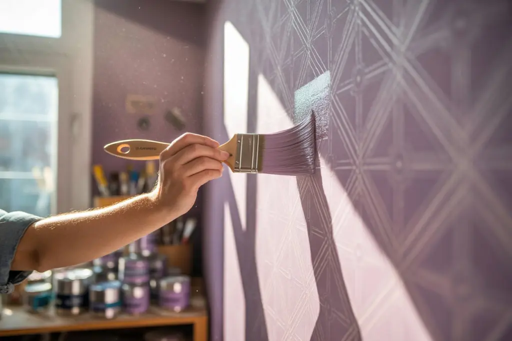 How to paint your wallpaper