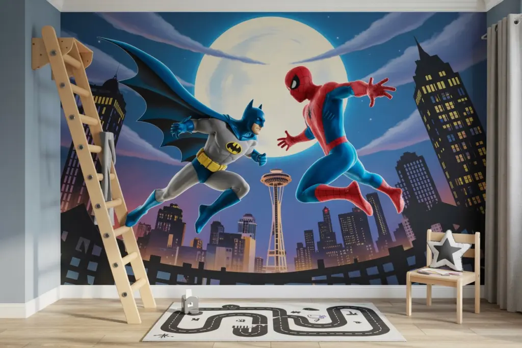Designing the Perfect Playroom: Everything you need to know 19 superhero-themed playroom