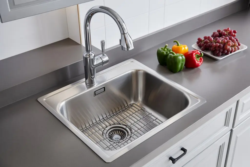 Single sink with drainer