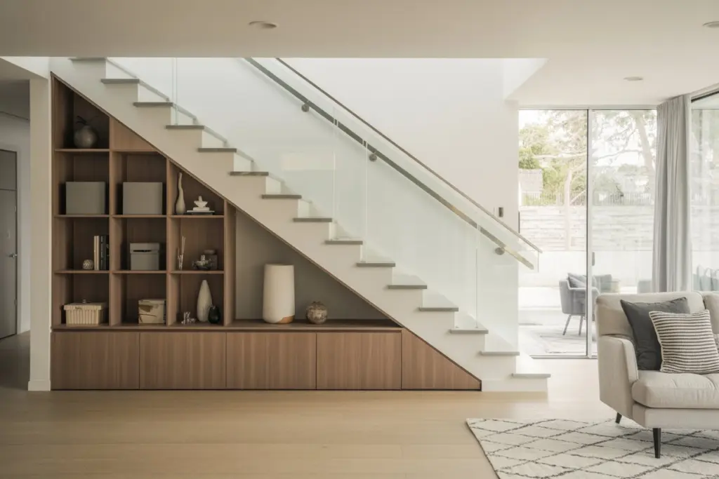 Combination staircase banister