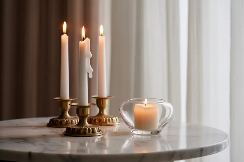 relaxing ambiance with candles