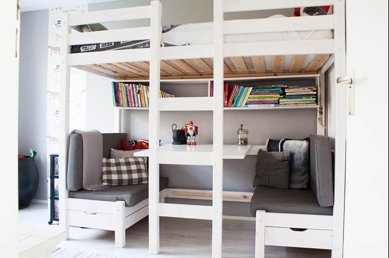 How to Create the Perfect Reading Nook 11 Under a bunk bed reading area