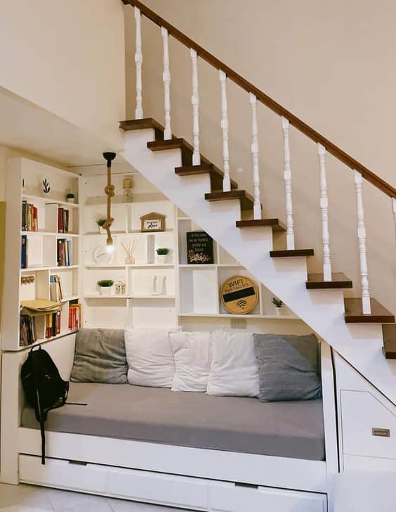 How to Create the Perfect Reading Nook 5 under stairs reading area