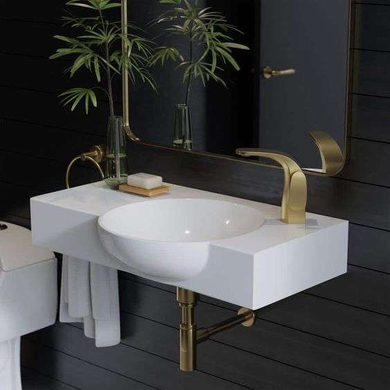 Wall mounted sinks