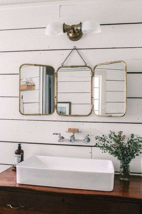 triptych mirror 