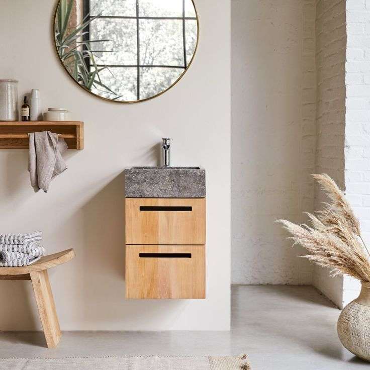 Narrow bathroom vanity 