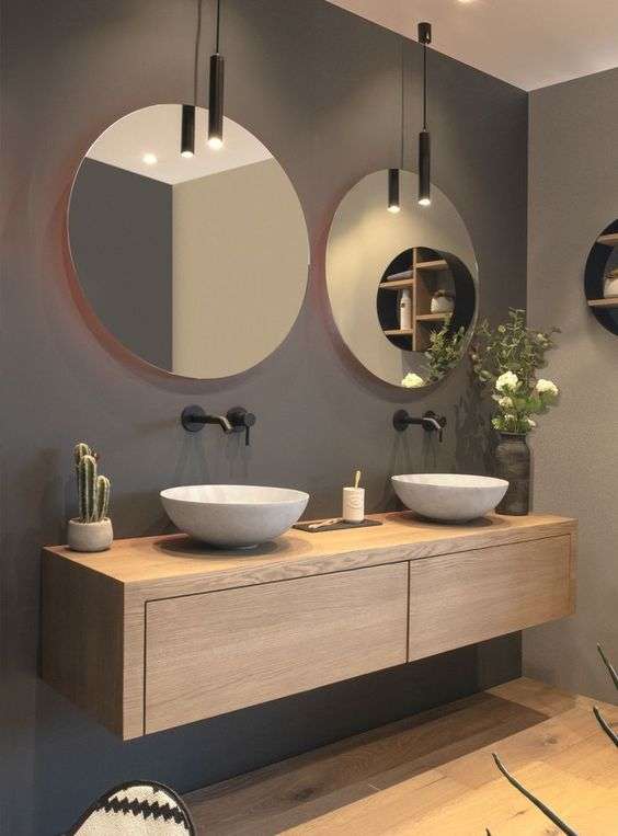 Floating bathroom vanity