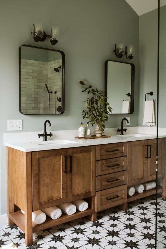 Farmhouse bathroom vanity 