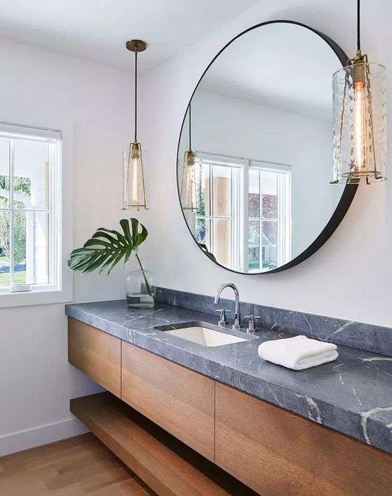 Soapstone bathroom vanity countertop