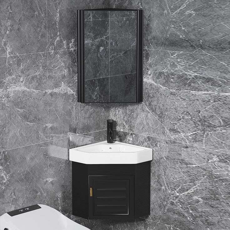 Corner bathroom vanity 